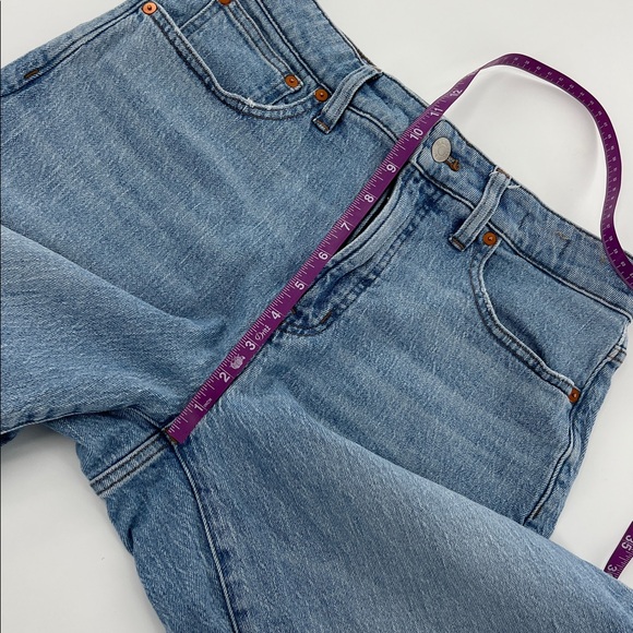Madewell The Curvy Perfect Vintage Wide-Leg Crop Jean staple capsule raw hem 29 - Picture 8 of 11